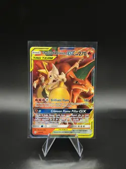 Charizard & Braixen GX 22/236 Cosmic Eclipse Rare GX TAG TEAM Pokemon Card NM/M - Image 1