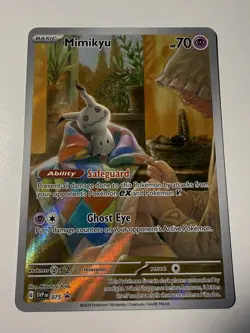 Pokemon Mimikyu TCG Scarlet & Violet Paldean Fates SVP075 Holo Promo Card - Image 1