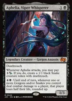 1x Aphelia, Viper Whisperer Light Play MTG Magic - Kid Icarus - - Image 1