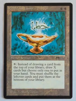 MTG Magic the Gathering Arabian Nights Aladdin's Lamp - Image 1