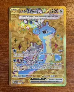 2 x Pokemon Card Lapras EX SVP 164 Terapagos UPC Black Star Promo Eng NM Foil - Image 2