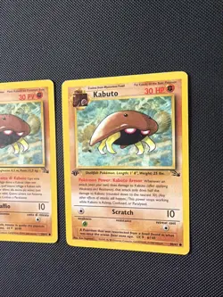 2 - 1999 POKEMON TCG FOSSIL SET 1ST EDITION KABUTO CARD 50/62 - Image 3