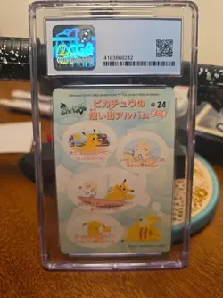 Pokemon 1998 Pikachu Togepi Bandai Sealdass Fancy Graffiti #24 CGC 9 - Image 2