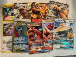 Pokemon GX EX oversized jumbo Card Lot Charizard, Dragonite, Snorlax - 10 Cards - Image 1