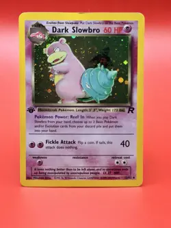 Pokemon TCG Dark Slowbro 12/82 1st Edition Holo Rare 2000 - Image 1