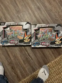 Pokemon Victini Illustration Collection Black Bolt & White Flare Box Lot of 2 - Image 3