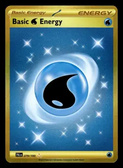 Basic Water Energy 279/193 - S&V Paldea Evolved Gold Hyper Rare - Pokemon TCG NM - Image 1