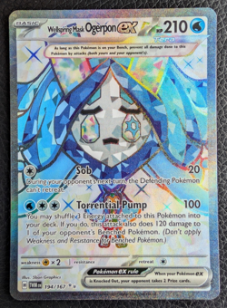 Wellspring Mask Ogerpon EX 194/167 Twilight Masquerade Ultra Rare Pokemon TCG NM - Image 1
