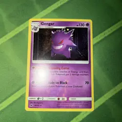 Pokemon Sun & Moon Crimson Invasion Holo Gengar 38/111 Near Mint NM - Image 1