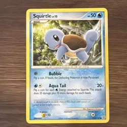 Rare Vintage Pokemon TCG Squirtle Diamond & Pearl Secret Wonders Set 112/132 - Image 1