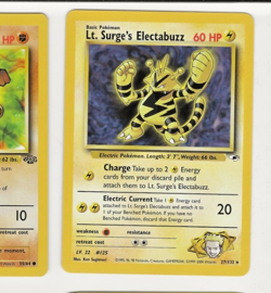 Pokemon Lt. Surge's Electabuzz 27/132 Gym Heroes Excellent Condition - Image 1
