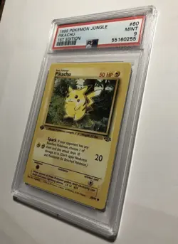 Pokemon 1999 Jungle 1st Edition - Pikachu 60/64 - PSA 9 Mint - Excellent - Image 3