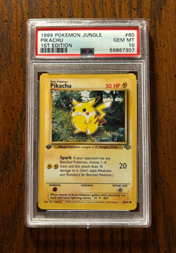 PSA 10 POKEMON JUNGLE 1ST EDITION #60 PIKACHU 1999 GEM MINT 60/64 - Image 1