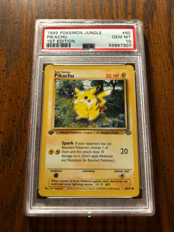 PSA 10 POKEMON JUNGLE 1ST EDITION #60 PIKACHU 1999 GEM MINT 60/64 - Image 2