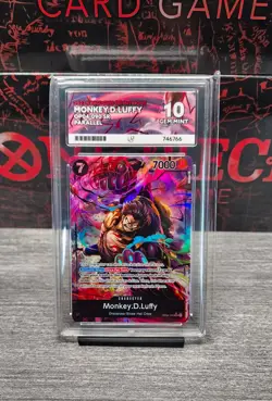 2023 ONE PIECE OP04 090 MONKEY D LUFFY KINGDOMS OF INTRIGUE ALT ART ACE 10 - Image 1