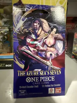 One Piece TCG The Azure Sea’s Seven OP-14 Sleeved Booster Pack NEW SEALED - Image 1