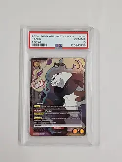 Panda Union Arena TCG English UE03BT/JJK-1-017 Jujutsu Kaisen 1 Star PSA 10 - Image 1