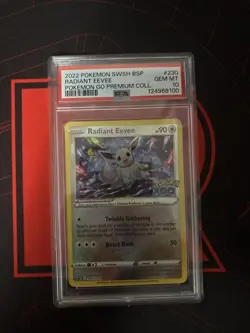Radiant Eevee SWSH230 SWSH: Sword & Shield Promo Cards Holo PSA 10 - Image 1