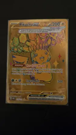 Golden Pikachu Ex Hyper Rare Prismatic Evolutions 179/131 NM Pokemon TCG - Image 2