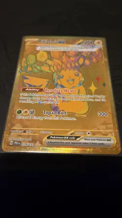 Golden Pikachu Ex Hyper Rare Prismatic Evolutions 179/131 NM Pokemon TCG - Image 3