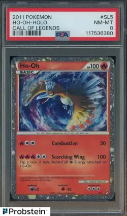 2011 Pokemon Call of Legends #SL5 Ho-Oh Holo PSA 8 NM-MT - Image 1