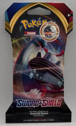 Pokemon Sword and Shield 10 Card Sleeved Booster Pack Base Set 2020 - Image 1