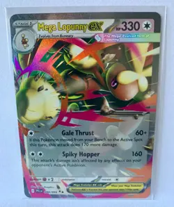 Mega Lopunny EX 084/094 Double Rare Card - Phantasmal Flames Set - Pack Fresh - Image 1