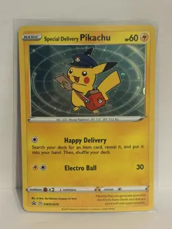 Special Delivery Pikachu SWSH074 SWSH: Sword & Shield Promo Cards Holo - Image 1