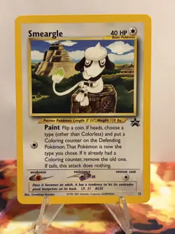 SMEARGLE 2001 POKEMON BLACK STAR PROMO CARD #32 NM - Image 1