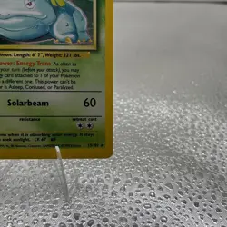 Venusaur #15/102 LP Base Set Unlimited Holo WotC Vintage Pokemon TCG Card - Image 4