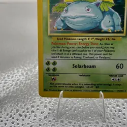 Venusaur #15/102 LP Base Set Unlimited Holo WotC Vintage Pokemon TCG Card - Image 5