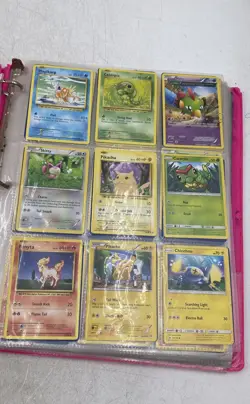 Pokemon Magikarp & Caterpie Assorted Trading Cards Game With Binder Case Lot Of - Image 2