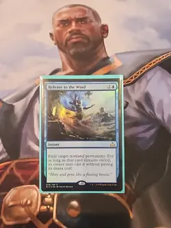 MTG Rivals Of Ixalan 1x Foil Release To The Wind EX/NM - Image 1