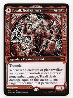 MTG / Toralf, God of Fury / KHM / #313 / Regular (Showcase) / Mythic / NM - Image 1