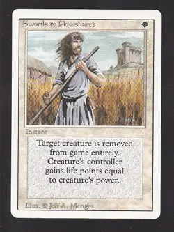 MTG Revised Swords to Plowshares - Image 1