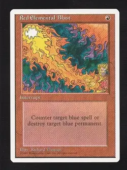 MTG 4th Edition Red Elemental Blast - Image 1