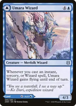 MTG Umara Wizard - Zendikar Rising (ZNR) NM #86 - Image 1