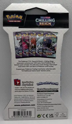 Pokemon TCG Sword & Shield Chilling Reign Booster Pack 1x 820650808470 - Image 2