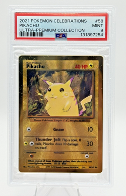 Pikachu 2021 Pokemon Celebrations Ultra-Premium Collection #58 PSA 9 - Image 1