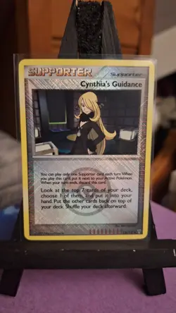 Pokemon Cynthia's Guidance 136/147 Supreme Victors Crosshatch Reverse Holo - Image 1