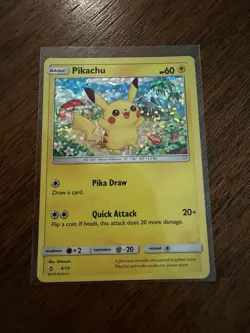 Pokemon TCG Pikachu McDonald's Promo 2018 4/12 Holo - Image 1