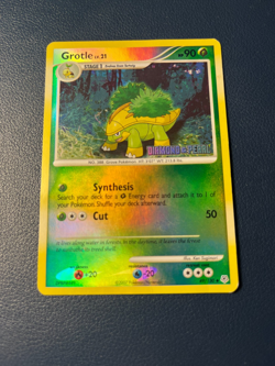 Pokemon TCG - Grotle - [Diamond & Pearl] 049/130 Burger King Reverse Holo - LP - Image 1