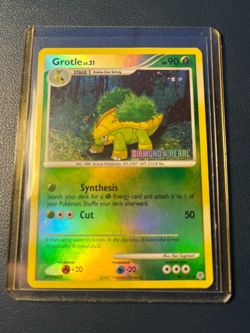 Pokemon TCG - Grotle - [Diamond & Pearl] 049/130 Burger King Reverse Holo - LP - Image 3