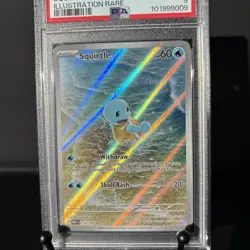 PSA 9 MINT Squirtle 151 Illustration Rare Holo Pokemon 170/165 - Image 2