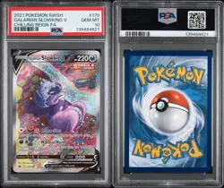 Pokemon Galarian Slowking v TCG 179/198 Chilling Reign Alt Art PSA 10 Gem Mint - Image 3