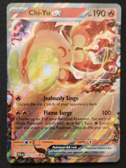 Chi-Yu ex 040/193 Scarlet & Violet Paldea Evolved Double Rare Holo Pokemon NM - Image 1