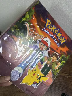 Vintage Rare🔥 1999 Pokemon Pikachu Binder Ash Ketchum Brock Misty 3 Ring Binder 41365040775 - Image 2