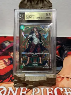 2025 ONE PIECE OP11 A FIST OF DIVINE SPEED SHANKS SP ALT ART ST16-004 BGS 9.5 💎 - Image 2