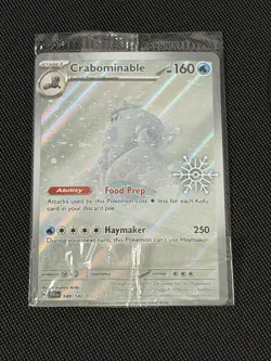 Crabominable 149/142 SEALED Snowflake Stamped Promo Pokemon Holiday Calendar NM - Image 1