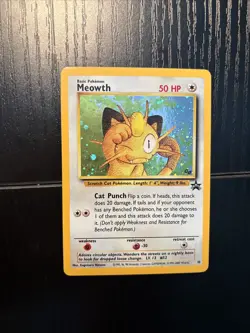 Meowth #10 Holo WOTC Black Star GB Game Boy Promo Stamp 1999 Pokemon Card TCG - Image 2